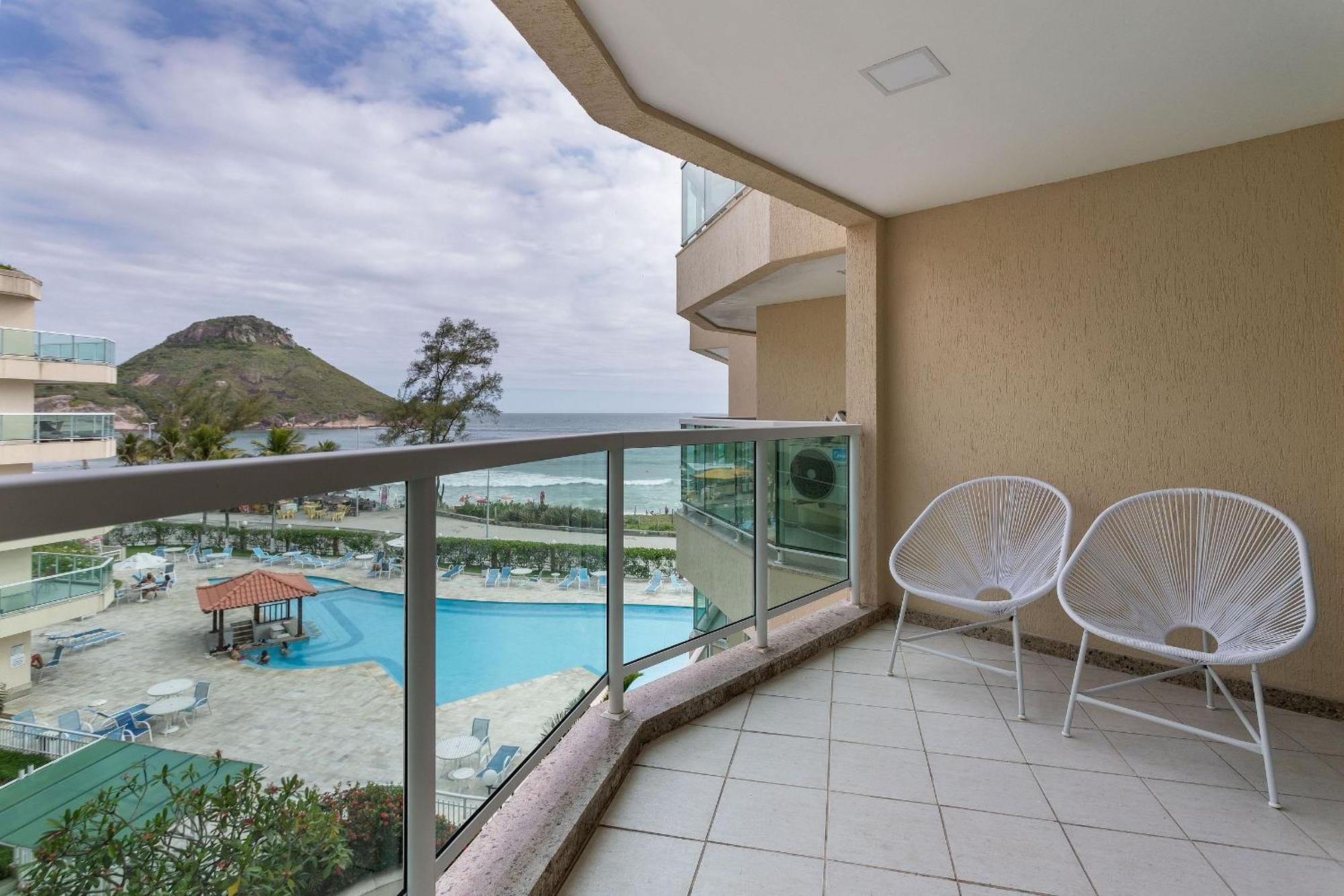ריו דה ז'ניירו Apart Hotel A Beira Mar Na Praia Do Recreio מראה חיצוני תמונה